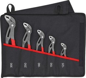 Zest.szczypiec do rur Cobra 5-cz.w zwijanym etui Knipex