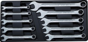 Zestaw  kluczy płasko - ocz kowy D3113A 10 cz.10-24mm