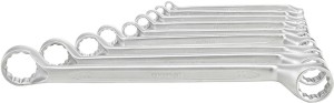 Zestaw kluczy oczkowych, dwustronnych DIN838 6-32mm, 9-częściowy FORMAT