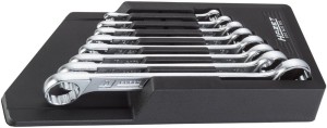 Zestaw kluczy oczkow.2-str. DIN837B 6-22mm,8-cz. HAZET