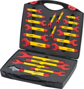 Zestaw kluczy płaskich jednostronnych VDE 20-częściowy w walizce Wiha