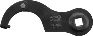 Klucz hakowy przegubowy z czopem mm 1/2" 60-90mm AMF