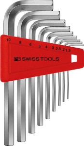Zest.kluczy trzpien.kąt.w uchwycie z tworz.sztuczn. 9-częściowy, 1,5-10mm PB Swiss Tools