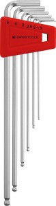 Zest.kluczy trzpien.kąt.w uchwycie z tworz.sztuczn. 6-częściowy, 1,5-5mm Wera końc.kulis.PB Swiss Tools