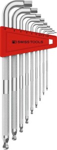 Zest.kluczy trzpien.kąt. w uchw.z tworz.sztuczn. 9-częśc. 1,5-10mm SAFETY końc.kulis.PB Swiss Tools