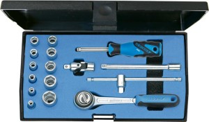 Zest.nasadek 1/4" 20EMU-3, 16-częściowy GEDORE