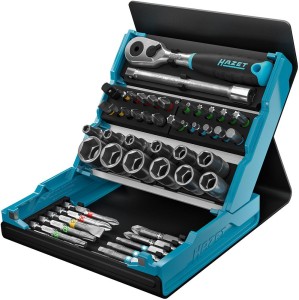 Zest.końcówek wymiennych klucza nasadowego 1/4” 2200SC-2 50-częściowy w SmartCase Hazet