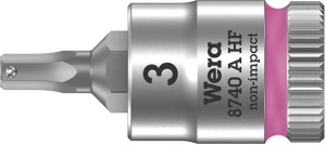 Nasadka wktętakowa 1/4" d.śrub z gniaz.6-kat.z funkcja przytrzym,3x28mm Wera