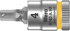 Nasadka wktętakowa 1/4" d.śrub z gniaz.6-kat.z funkcja przytrzym,4x28mm Wera