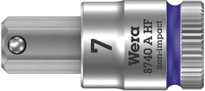 Nasadka wktętakowa 1/4" d.śrub z gniaz.6-kat.z funkcja przytrzym,7x28mm Wera