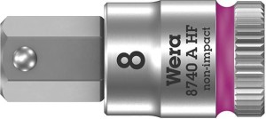 Nasadka wktętakowa 1/4" d.śrub z gniaz.6-kat.z funkcja przytrzym,8x28mm Wera