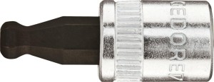 Nasadka wkrętakowa 1/4" do śrub z łbem z gniazdem 6-kąt.z kulistą główką 6x28mm GEDORE