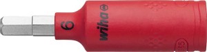Wkrętakowa końcówka wymienna 1/4" do śrub z gniaz.6-kątnym VDE 6x65mm Wiha