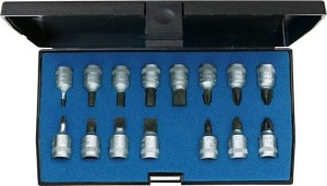 Zestaw nasadek wkrętakowych INS20PM 1/4" 15-częściowy GEDORE