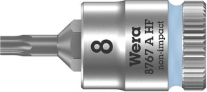 Nasadka wktętakowa z funkcja przytrzym. 1/4" do śrub z lbemTORX 8x28mm Wera