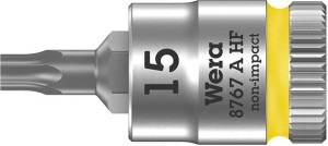 Nasadka wktętakowa z funkcja przytrzym. 1/4" do śrub z lbemTORX 15x28mm Wera