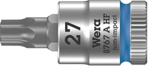 Nasadka wktętakowa z funkcja przytrzym. 1/4" do śrub z lbemTORX 27x28mm Wera