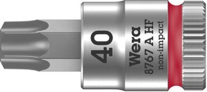 Nasadka wktętakowa z funkcja przytrzym. 1/4" do śrub z lbemTORX 40x28mm Wera