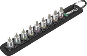 Zest.nasadek wkrętak. z funkcja przytrzymywania 1/4" Torx 9-cz. Wera
