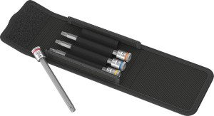 Zest.nasadek wkrętak. z funkcja przytrzymywania 1/4" Torx 25-T40x100mm 4-czesciowy Wera
