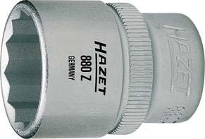 Końcówka wymienna klucza nasadowego, 12-kątna 3/8" 14x mm HAZET