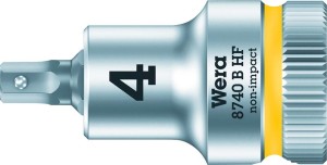 Wkrętakowa końcówka 4,0x 35mm do śrub z gniazdem 6-k. z funkcją przytrzym.Wera