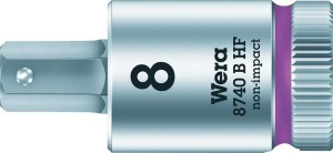 Wkrętakowa końcówka 8,0x 38,5mm do śrub z gniazdem 6-k. z funkcją przytrzym.Wera