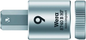 Wkrętakowa końcówka 9,0x 38,5mm do śrub z gniazdem 6-k. z funkcją przytrzym.Wera