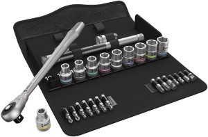 Zest.końcówek wymiennych klucza nasadowego 1/2" ZYKLOP push, 28-cz. Wera