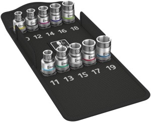 Komplet nasadek klucza 1/2"10-cz. z przytrzymaniem Wera
