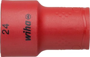 Końcówka wymienna klucza nasadowego 6-kątna 1/2" 24mm VDE Wiha