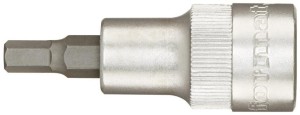Nasadka wkrętakowa 1/2" do śrub z łbem z gniazdem 6-kąt. 8x60mm FORMAT