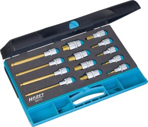 Zest.nasadek wkrętak. 1/2" do śrub z gniaz. 6-kat.5-19mm,13-cz. HAZET