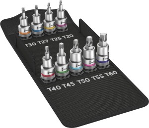 Komplet nasadek wkrętakówych 1/2"9-cz. TX z przytrzymaniem Wera