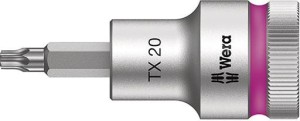Nasadka wktętakowa 1/2"z funkcja przytrzym. do śrub z lbem z gniazdem TORX 45x60mm Wera