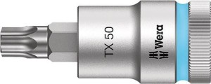 Nasadka wktętakowa 1/2"z funkcja przytrzym. do śrub z lbem z gniazdem TORX 50x60mm Wera