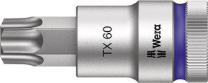 Nasadka wktętakowa 1/2"z funkcja przytrzym. do śrub z lbem z gniazdem TORX 60x60mm Wera