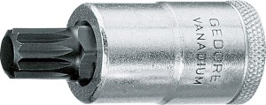 Nasadka wktętakowa 1/2" d.śrub z gniazdem XZN M6x55mm GEDORE