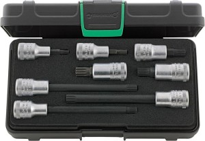 Zestaw wkrętakowych końcówek wymiennych 1/2" XZN M6 do M14 8-częściowy Stahlwille