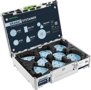 Festool Systainer³ na materiały ścierne Granat D90/V93 GR SYS