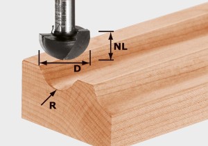 Festool Frez do wgłębień półokrągłych HW S8 R4