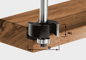 Festool Frez do wręgów HW S8 D31,7/NL 12,7