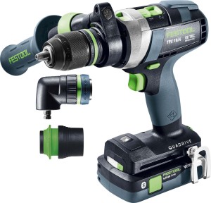 Festool Akumulatorowa wiertarko-wkrętarka udarowa QUADRIVE TPC 18/4 5,0/4,0 I-Set