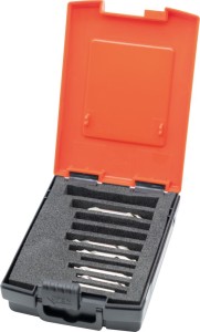 Zestaw nawiertaków DIN333 HSS kszt.A 0,5-4,0mm 7-częśc.FORMAT