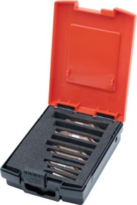 Zestaw nawiertaków DIN333 HSSCo5 kszt.A 1,0-4,0mm 6-częśc.,TiAlN FORMAT