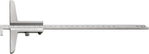 Głębokościomierz z odsadzonym prętem pomiarowym 200mm 1/50 FORTIS