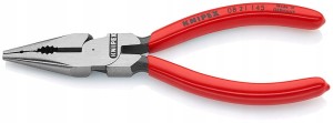 Szczypce uniwers. z ostro zakończonymi końcowkami, izolow.zanurzen. 145mm KNIPEX