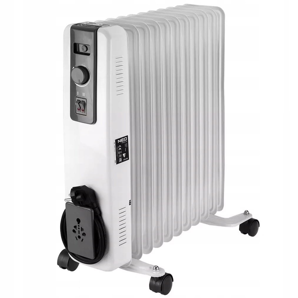 Grzejnik olejowy 2,5kW 2500W 230V 11 żeber NEO 90-153
