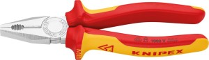 Szczypce uniwers. VDE,z rękoj.wielokompon. 200mm KNIPEX