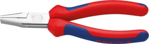 Szczypce płaskie,chromow. rękoj. Powlekane PVC 160mm KNIPEX
